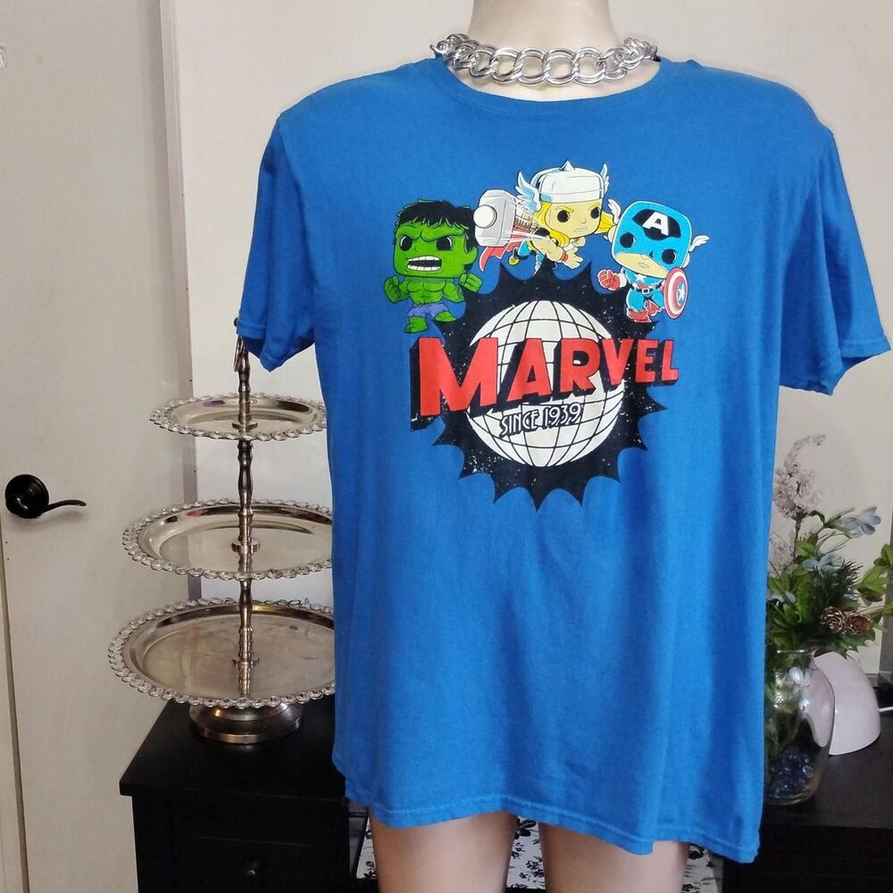 Marvel Men's Blue T-shirt